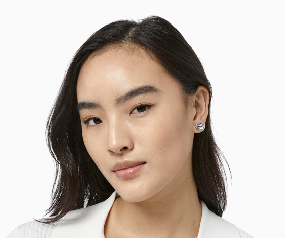 Pretty Tough Petite Heart Post Earrings Silver OS