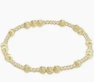 Hope Unwritten Dignity 5mm Bead Bracelet Gold