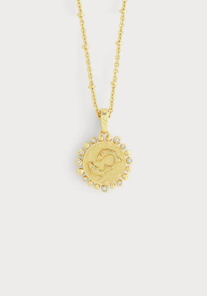 Anabel Aram Zodiac Pendant Necklace Pisces