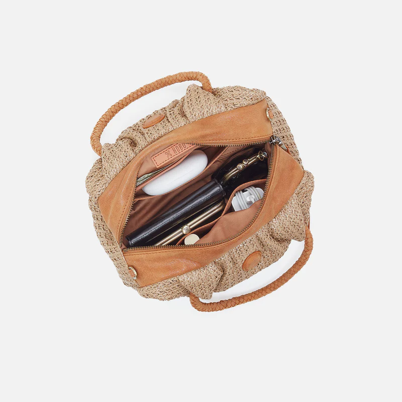 Darling Small Satchel Meadow Woven Straw