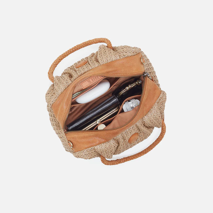 Darling Small Satchel Meadow Woven Straw