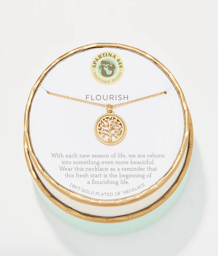 Sea La Vie Flourish/Tree of Life Necklace Silver