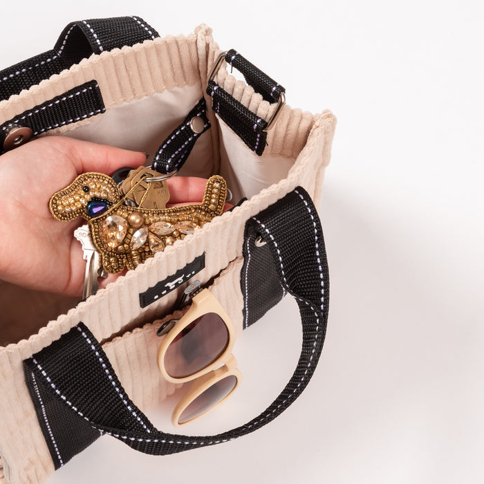 Grab and Go Crossbody Putty Corduroy