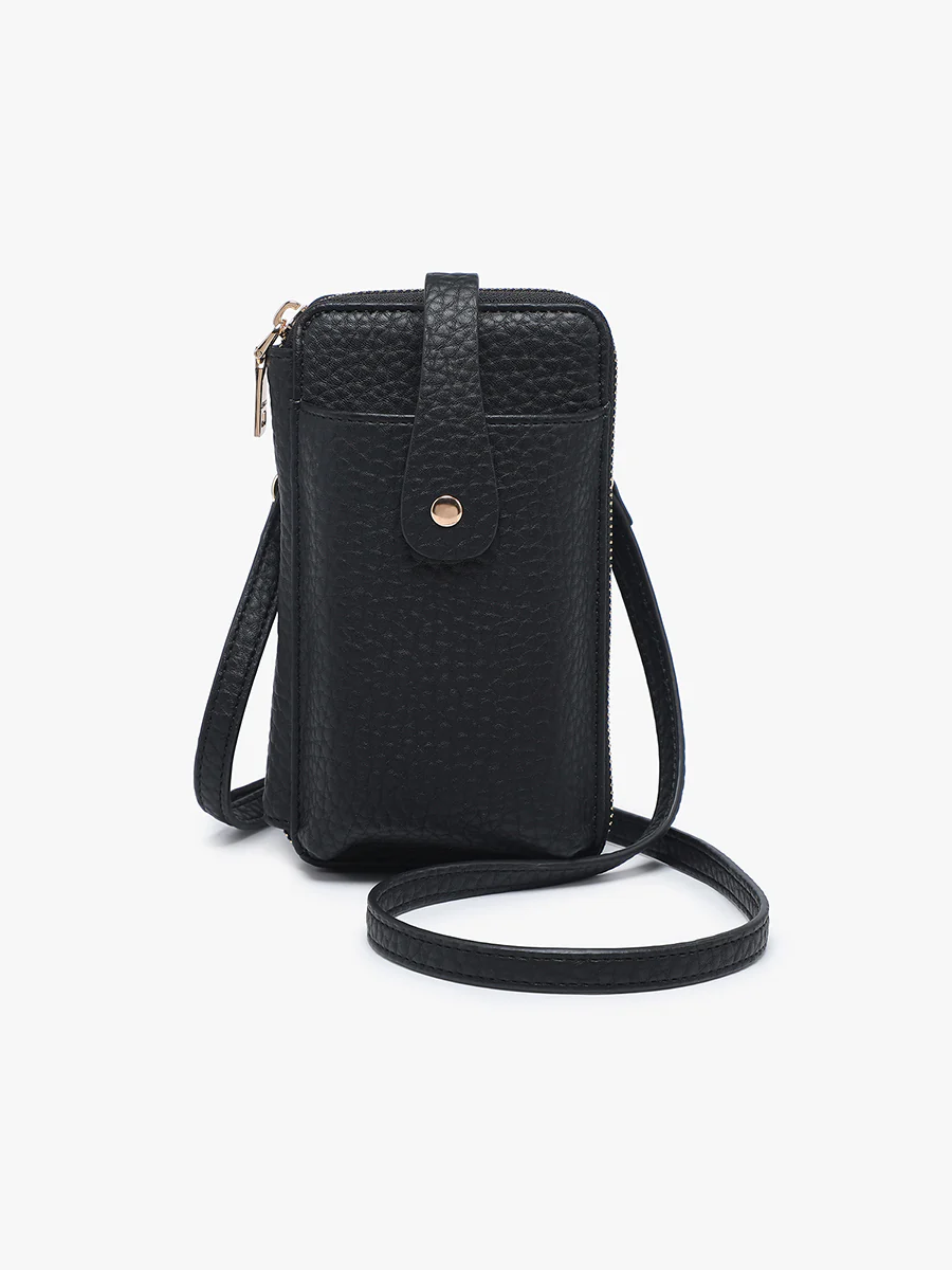 Isla Wallet/Card Holder Crossbody Black