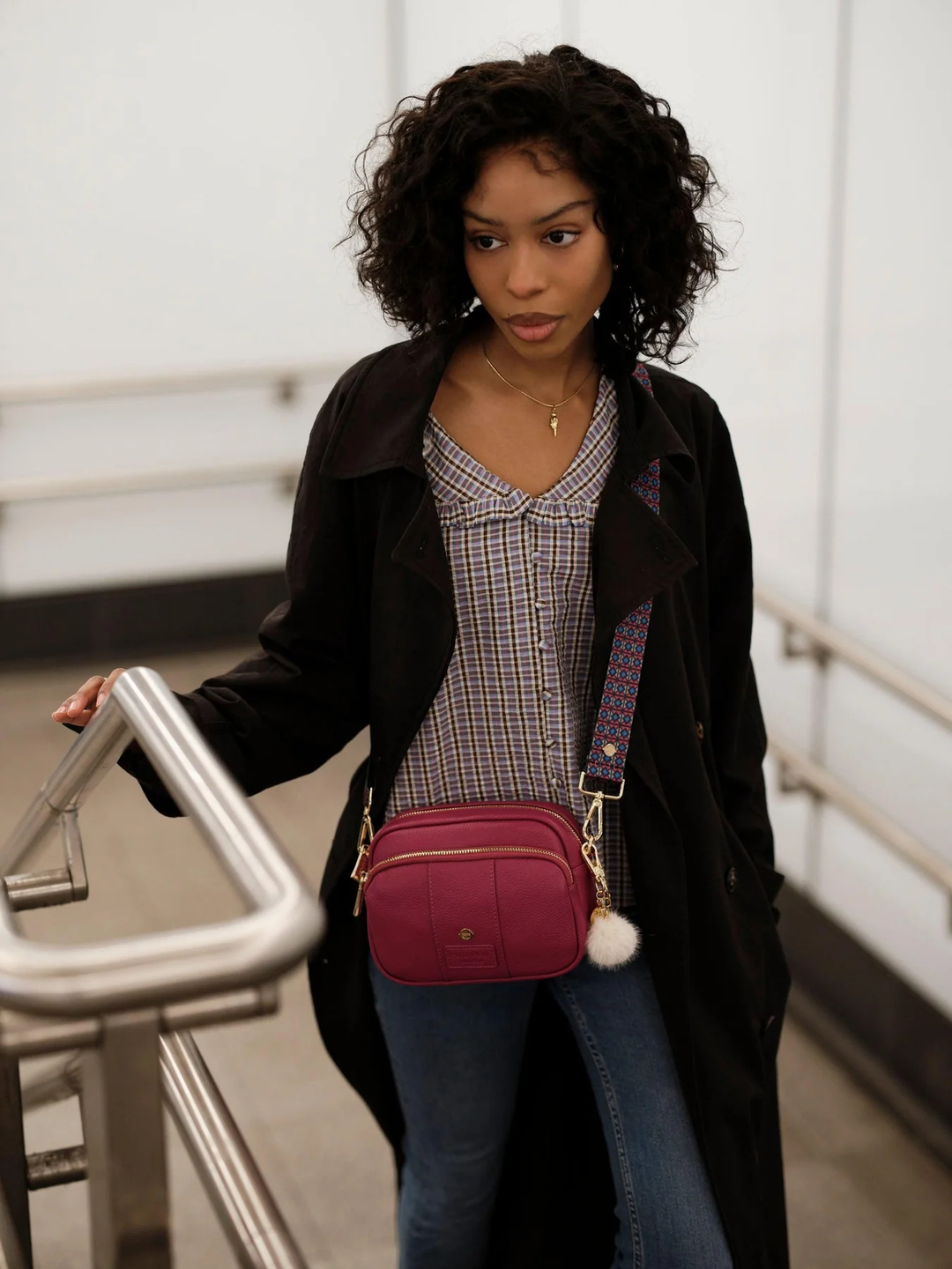 Pom Pom London Original Bag Metropolitan Line Magenta