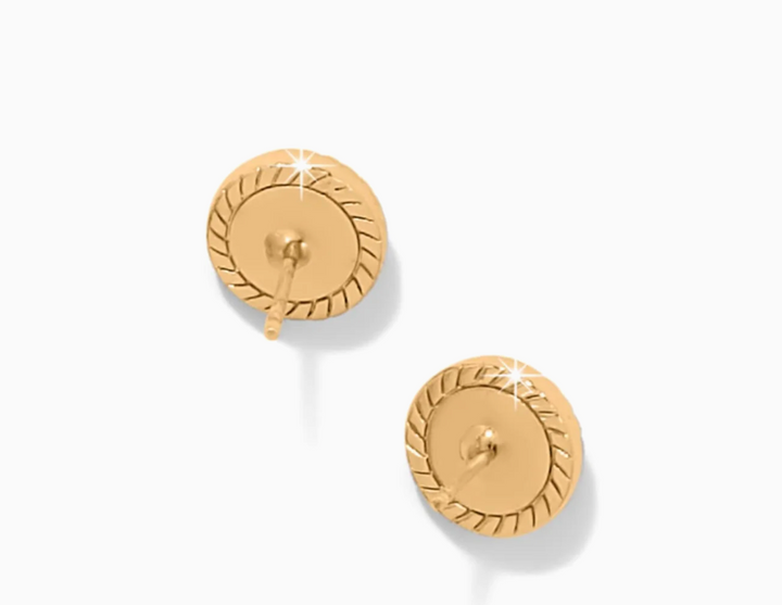 Illumina Celeste Dome Gold Post Earrings