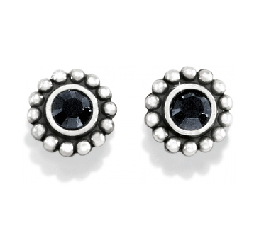 Twinkle Black Mini Post Earrings