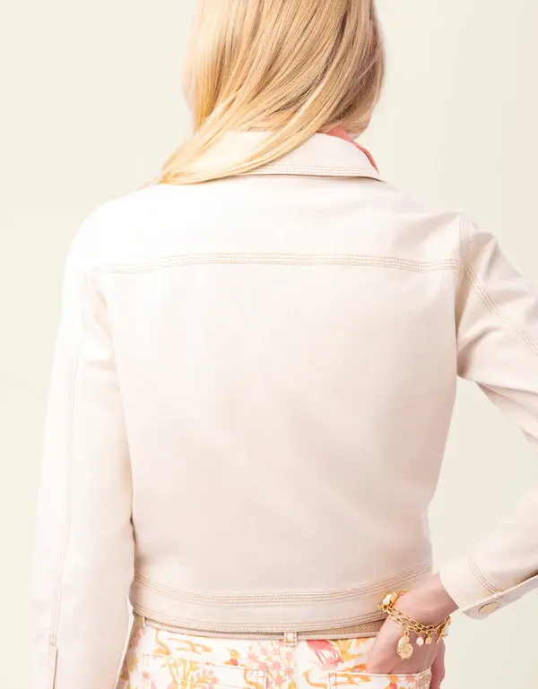 Kiersten Denim Jacket Sand