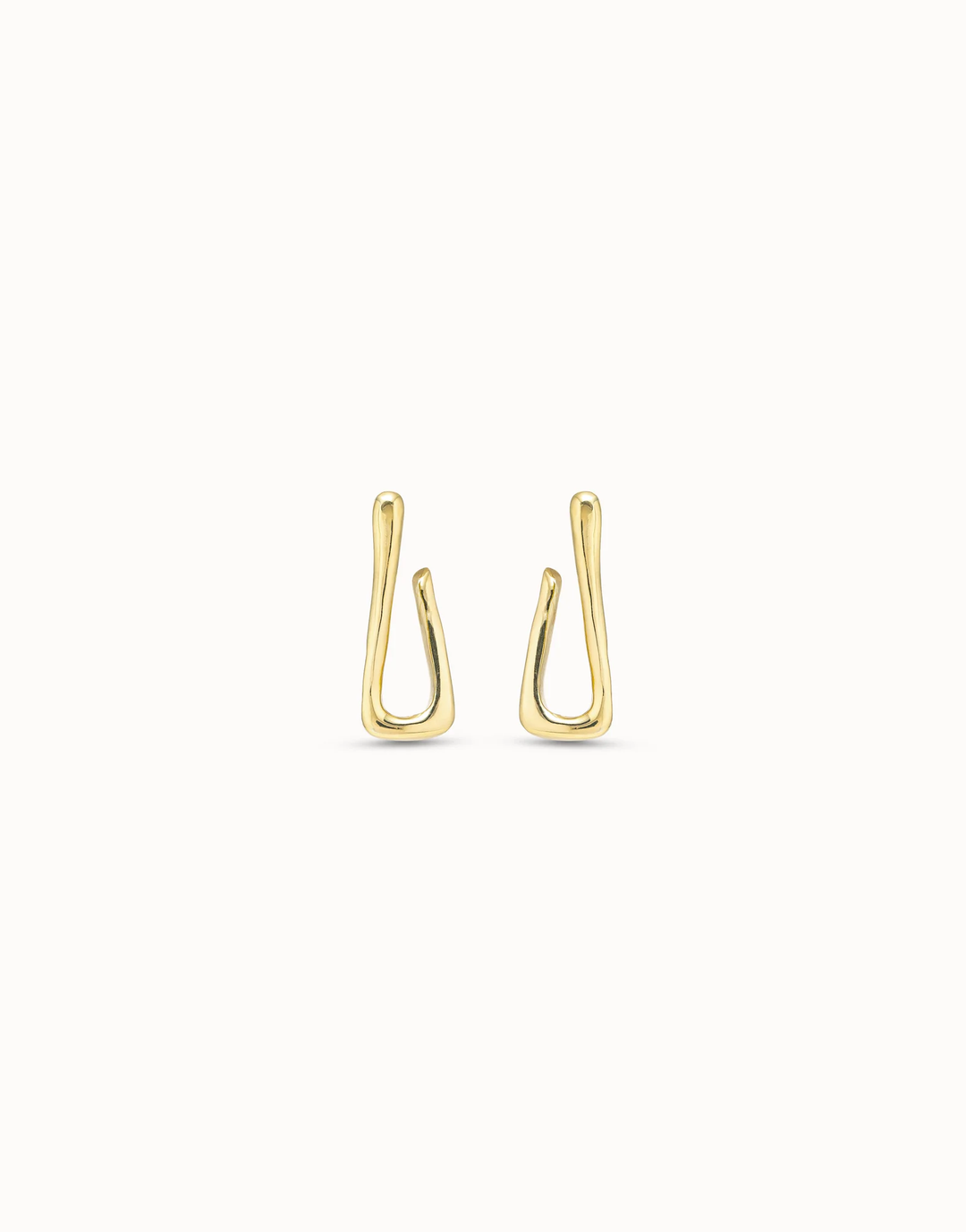 For U Link Shaped Hoop Earrings