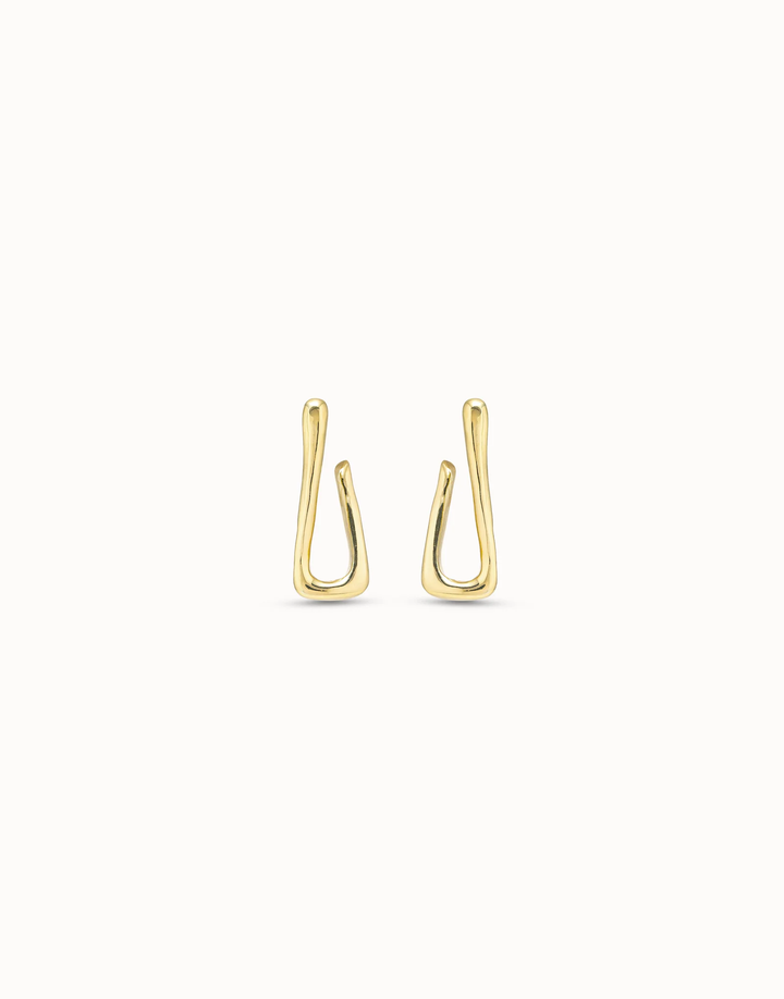 For U Link Shaped Hoop Earrings